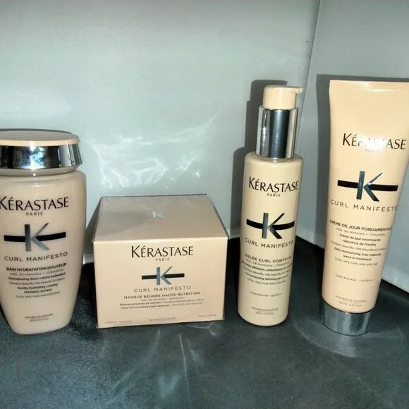 LOT OF 4 products - Kérastase CURL MANIFESTO Masque + Creme + Gelee + Douceur